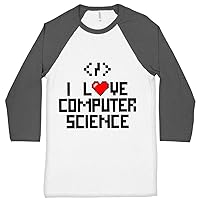 Computer Science Baseball T-Shirt - Geek T-Shirt - Graphic Tee Shirt