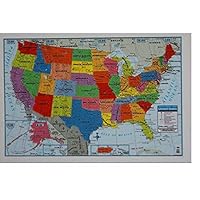 Teaching Tree United States USA Wall Map 39.4