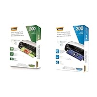 Fellowes Thermal Laminating Pouches, Letter Size Sheets, 3mil, 300 Pack, Clear (5247101) Thermal Laminating Pouches, Letter Size Sheets, 5mil, 200pk