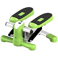Stepper for Exercise Machine, Foldable Stair Step Machine Exerciser for Home Use with Resistance Bands and Handle Bar, Capacity (Unadjustable Resistance)
