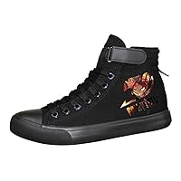 Fairy Tail Anime Unisex High-Top Canvas Shoes Lace-up Pump Trainers Fashion Sneakers Flats Plimsolls