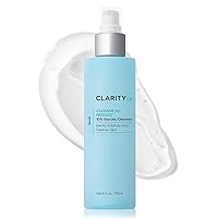 ClarityRx Cleanse As Needed 10% Glycolic Acid Facial Cleanser; Plant Based Exfoliating Face Wash; Paraben Free; Natural Skin Care