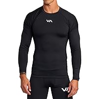 RVCA Mens Sport Compression Athletic Breathable Long Sleeve Tee