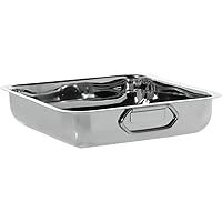 HUBERT Balti Bowl Cooking Pan Square Stainless Steel - 10