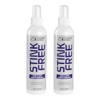 2Toms StinkFree Shoe Odor Eliminator Spray, Removes Gear Odors Caused by Sweat, 8 Ounces, 2 Bottles