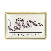 Online Stores, Inc. Join Or Die Flag Lapel Pin