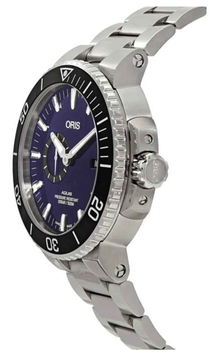 Oris Aquis Small Second, Date Blue Dial 45.5mm Stainless Steel Men's Watch