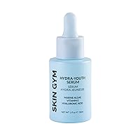 Skin Gym Hydra-Youth Vitamin C Face Serum, Mega-Moisturizing Skincare Formula with Vitamin C, Marine Algae and Hyaluronic Acid for Hydration, Anti-Aging, and Brightening