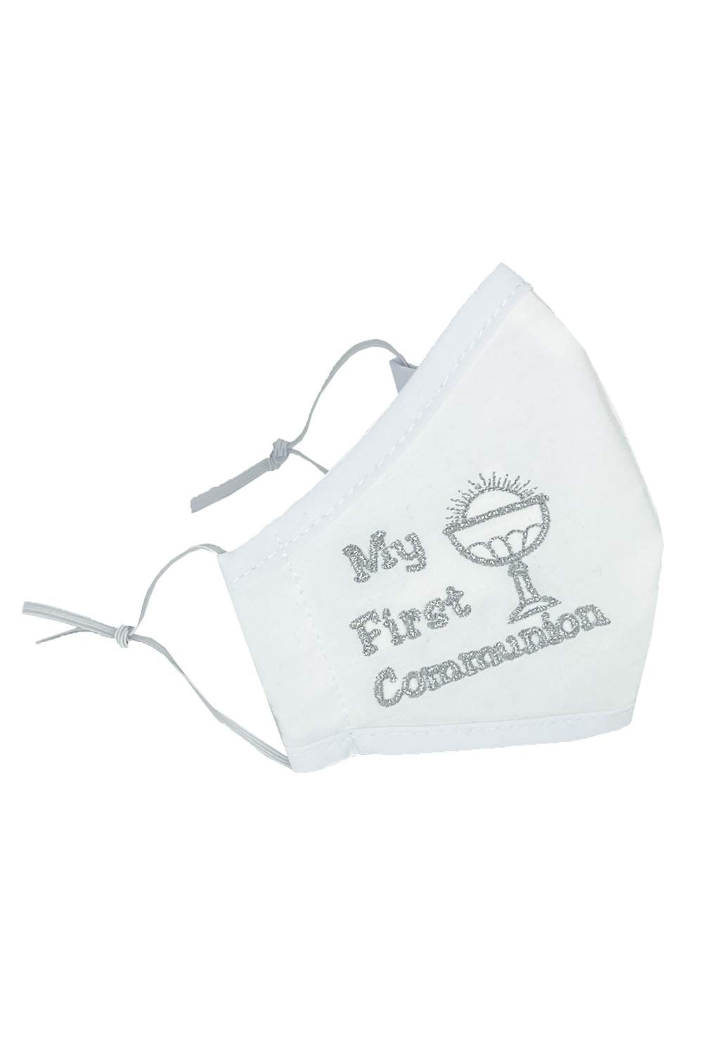 Pink Princess First Communion Face Mask for Kids - 100% Cotton Boys and Girls Masks - Made in USA