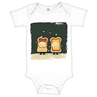 Toast Baby Jersey Bodysuit - Romantic Baby Bodysuit - Cool Baby One-Piece