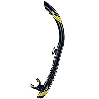 ATOMIC AQUATICS SV2 High-Performance Flex Scuba Diving Snorkel with Semi-Dry Top, Dual Silicone Mouthpiece & Quick Disconnect Keeper