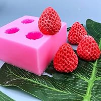3D Strawberry Silicone Candle Mold Strawberry Raspberry & Blueberry Fondant Soap Candle Mulberry Wax Melts Molds