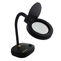 Qiangcui Desktop Magnifier, LED HD Suitable for The Elderly Reading Books Newspaper 3X 8X