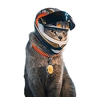 Full Face Pet Motorcycle Helmet Cat Dog Helmet Outdoor Motorcycle Bike Riding Helmet Hat for Cat Dog Doggie Puppy Kitten Helmet (venom1)