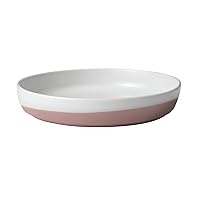 Libbey Austin 10-inch Porcelain Coupe Dinner Plate, Pack of 4, Himalayan Salt Pink