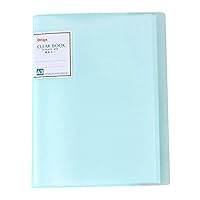 A3 30 Pags Diamond Painting Storage Book, Pockets Art Plastic Sleeves Protectors, Portfolio Folder,Artwork Report Sheet Letter Storage (Green)