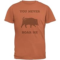 P.A.W.S. You never Boar Me Orange Adult T-Shirt