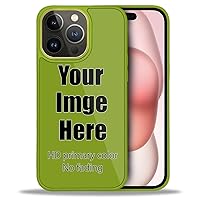 Case Personalized Custom Phone Case for 11 Pro Max Case Colourful Frosted TPU Shockproof Protective Hard PC Back Design Your Own Personalized Picture Photo Cases Green