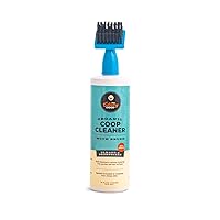 Culinary Coop Organic Cleaner with Brush for Chicken Coops, Specially Formulated with Deodorizer and Odor Eliminator - 16oz