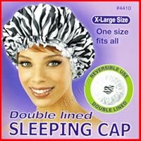 Annie Double Lined Sleeping Cap Zebra Pattern X-Large 4410