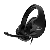 HyperX Cloud Stinger S – Gaming Headset, for PC, Virtual 7.1 Surround Sound, Lightweight, Memory Foam, Soft Leatherette, Durable Steel Sliders, Swivel-to-Mute Noise-Cancelling Microphone, Black