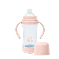 Glass & Sprout Ware® Sip & Straw 5oz., 6mo+, Plant-Plastic, Platinum-Cured Silicone, Dishwasher Safe, Grows with Baby, Tested for Hormones, Spice