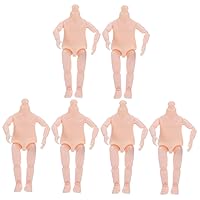 ERINGOGO 6pcs Naked Doll Accessories Doll Body Without Head Doll Naked Body Movable Joint Dolls DIY Joint Doll Bjd Doll Body Ball Toys Naked Bjd Doll Model Supplies Thick Plastic Child