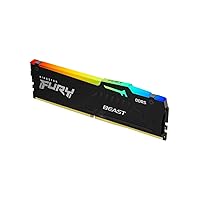 Kingston FURY Beast 8GB 5200MT/s DDR5 CL36 RGB Desktop Memory Single Module | Infrared Syncing | AMD Expo | Plug N Play | KF552C36BBEA-8