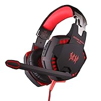 YSM Ps4 Headset with Microphone Gaming Headset Stereo Sound 2.2M Wired Headphone Noise Reduction with Microphone Vibration for PC Game,Red