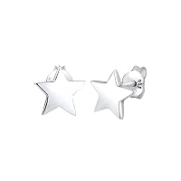 Elli Women’s Earrings in Star Shape Astro Trend Filigree in 925 Sterling Silver, 925 Sterling Silver