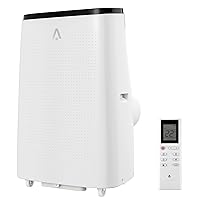 Air Conditioner Portables for Room, 14000 BTU Portable AC with Remote Control, 4-in-1 Function, 750 Sq Ft Coverage, 24 Hour Timer & Window Venting Kit, White