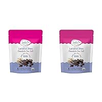 Sweetie Pie Organics Lactation Bites – Chocolate Sea Salt, Support for Breastfeeding and Breast Milk Supply Increase, 0.9oz/25g, 12 Pack