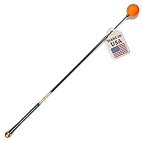 Orange Whip Golf Swing Trainer Aid Patented & Made in USA for Improved Rhythm, Flexibility, Balance, Tempo, and Strength *American Made*