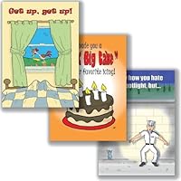 Uncle Pokey Birthday Card - Humorous Birthday Series 2 - Timely Birthday Wish in Full Color Art on 100 pound paper with envelope folding to 5