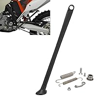 JFG RACING Dirt Bike Kickstand Side Stand Forging Aluminum With Springs For XC XCW XCF EXC EXCF 150 200 250 300 350 400 450 500 505 530 - Black