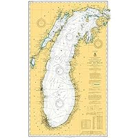 Lake Michigan - 1909 - Nautical Chart Map Poster
