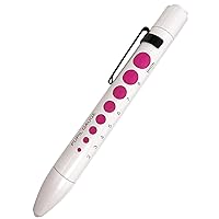 Prestige Medical Soft LED Pupil Gauge Penlight, Hot Pink & White