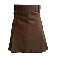 Mens Vintage Kilts Scottish Pleated Skirts with Pocket, Gothic Kilt Sport Utility Kilts Festival Scotland Clothing