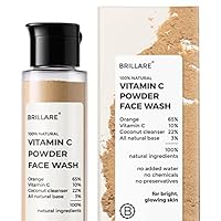 mk Vitamin C Face Wash | for Pigmentation & Dark Spots Coconut Skin Brightening 100% Natural Powder Facewash