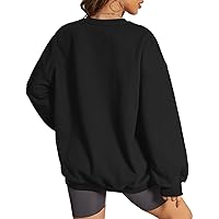Cloud Oversized Sweatshirt For Women Crewneck Pullover 2024 Fall Fashion Clothes Crew Neck Hoodies Sweaters