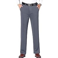 Men's Classic Stylish Stretch Dress Pant Solid Color Slim Fit Skinny Comfort Suit Pant Casual Business Trousers