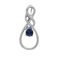 Multi Choice Round Shape Gemstone 925 Sterling Silver Celtic Pendant Jewelry