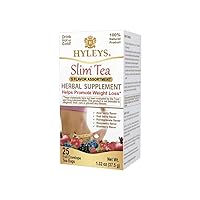 HYLEYS Slim Tea 5 Flavor Assortment - Weight Loss Herbal Supplement Cleanse and Detox - 25 Tea Bags (1 Pack)