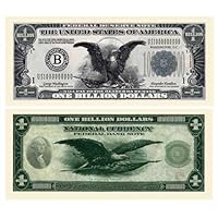 Billion Dollar Bill - (Pack of 25 Bills) - Patterned After The Black Eagle Silver Certificate Banknote
