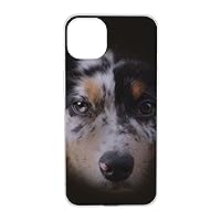 Australian Shepherd Case Compatible with iPhone 14 and iPhone 14 Plus 5g, TPU Clear Shockproof Cover, Anti-Fingerprint Case for Iphone12/13/14/Xr/X/Xs/ Ip14-6.1in