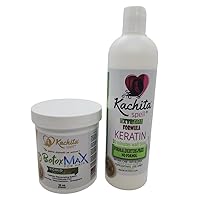 Kachita Spell Kit No Formol Brazilian Keratin Treatment 16 floz Alisado de Keratina + Hair Treatment Capillary MAX Rejuvenating System Formaldehyde Free