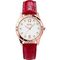 OPK Women's Quartz Wristwatch, Simple Watch, Stylish, Gorgeous, Light Watch, Easy to View, Waterproof, Luminous and Comfortable, red - L8160