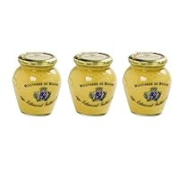 Edmond Fallot French Dijon Mustard in Orsio Glass Jar - 3 Pack