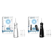 Waterpik Cordless Pearl Water Flosser Bundle with 4 Tips, 7oz Reservoir, 2 Pressure Settings, Rechargeable Battery and Charger