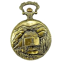 Pinnacle Awards Railroad Approved Railway Regulation Standard Train Pocket Watch 150th Spike Anniversary 4 Passenger Unit F40PH